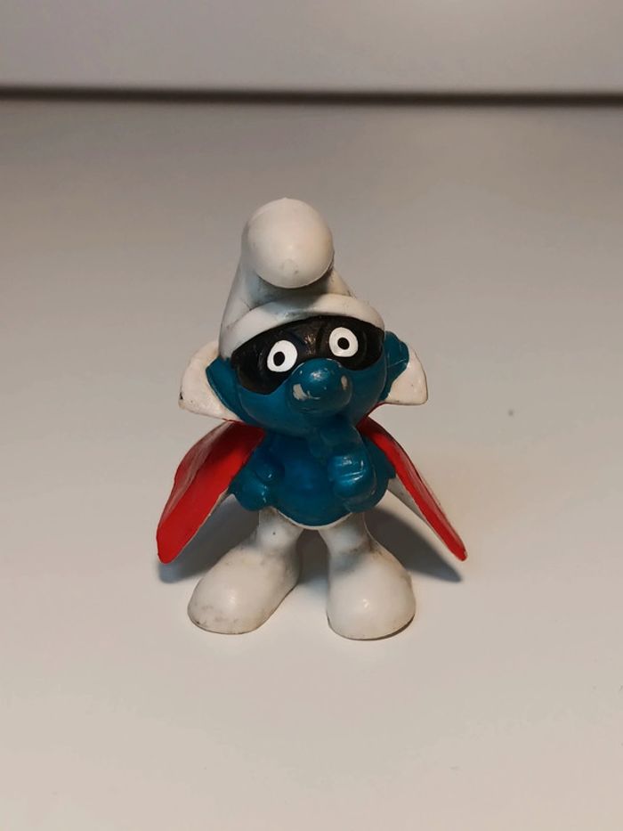 Figurine vintage 1981 Schtroumpf voleur peyo W.germany