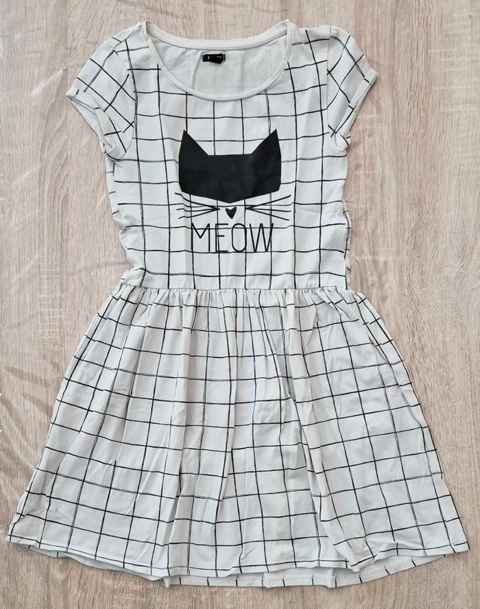 Robe fille kiabi - Motif chat - Taille 8 ans