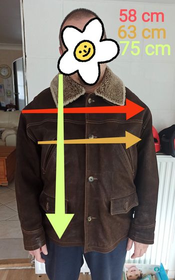 XL Blouson type aviateur cuir chèvre redskins