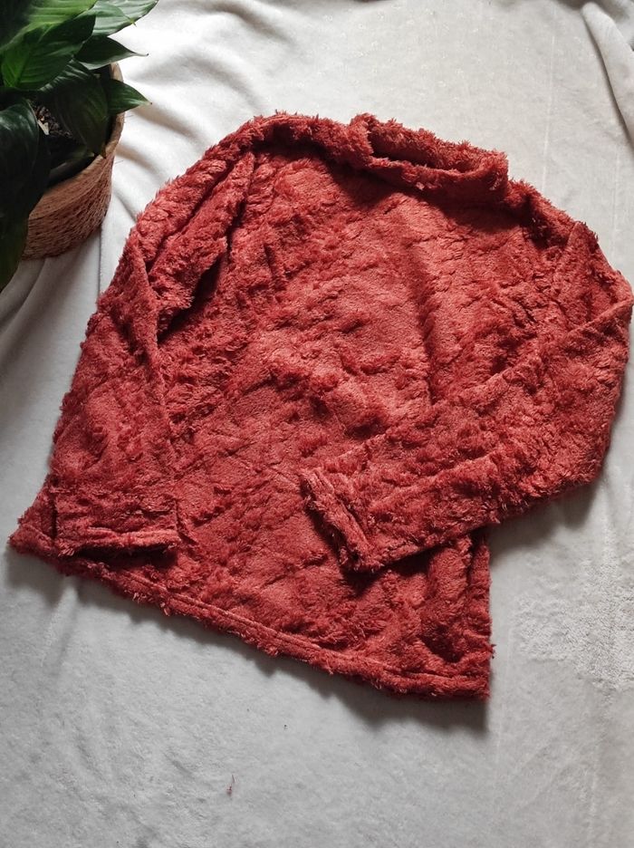 Ensemble de nuit polaire doux rouge orangé taille XXL - photo numéro 3