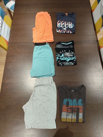 Lot 3 pyjamas été garçon 14 ans