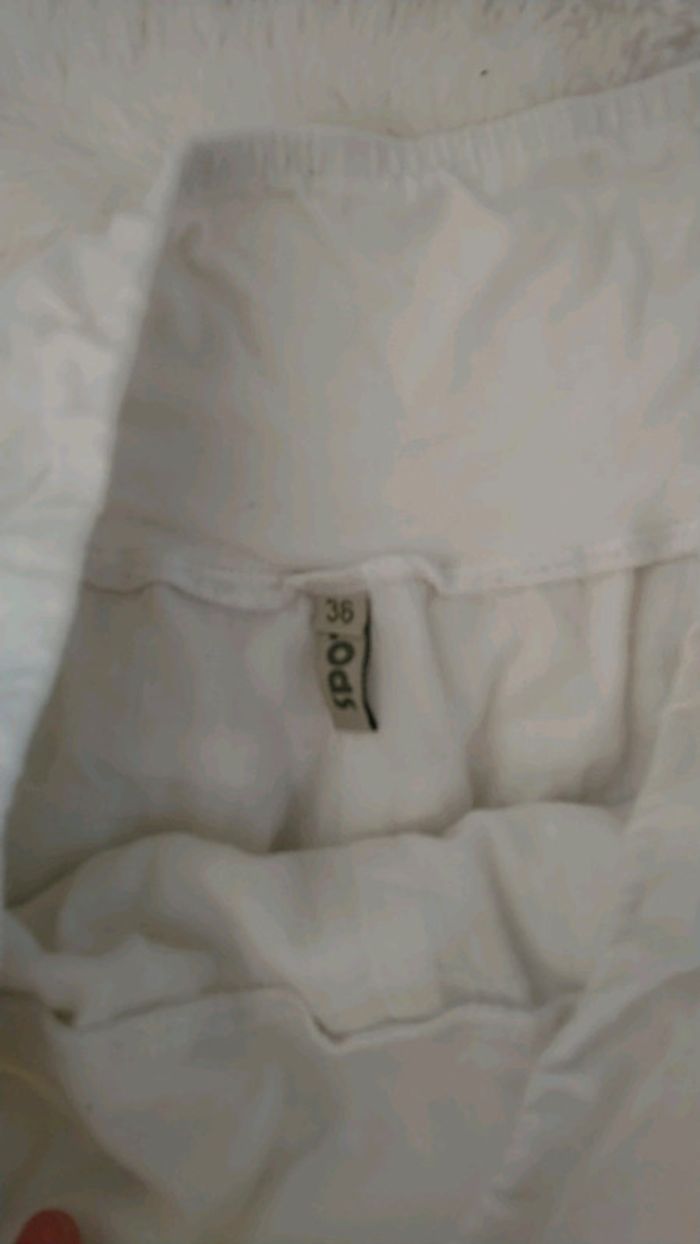 Pantacourt/Sarouel blanc - photo numéro 3