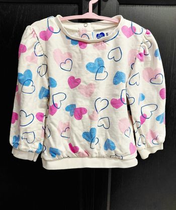 Pull cœurs 💕 mots d'enfants taille 3 ans 36mois