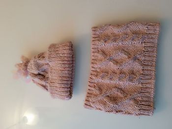 Ensemble bonnet, tour de cou
