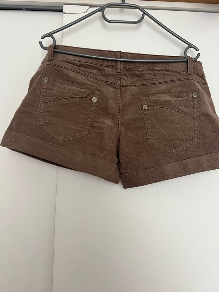Short en velours côtelé marron Jennyfer - photo numéro 4