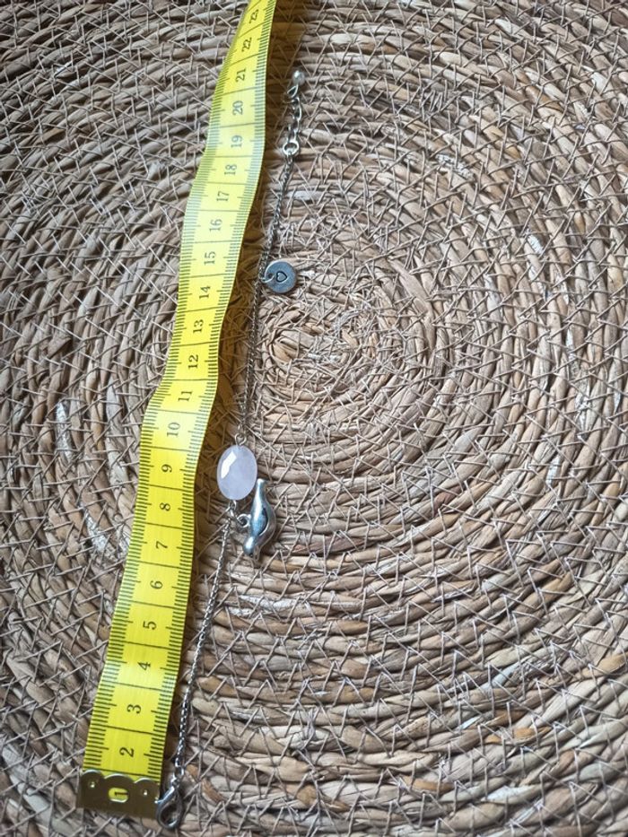 Bracelet argent à breloques et sa broche - photo numéro 2