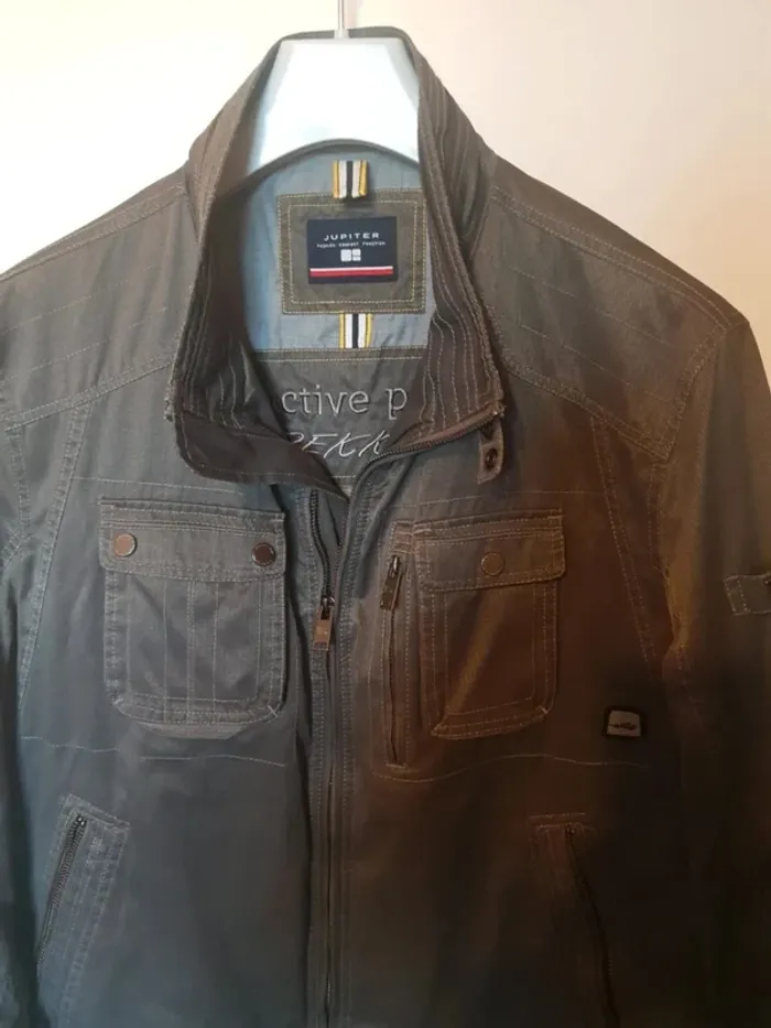 Blouson Jupiter taille 52 vert kaki - photo numéro 4