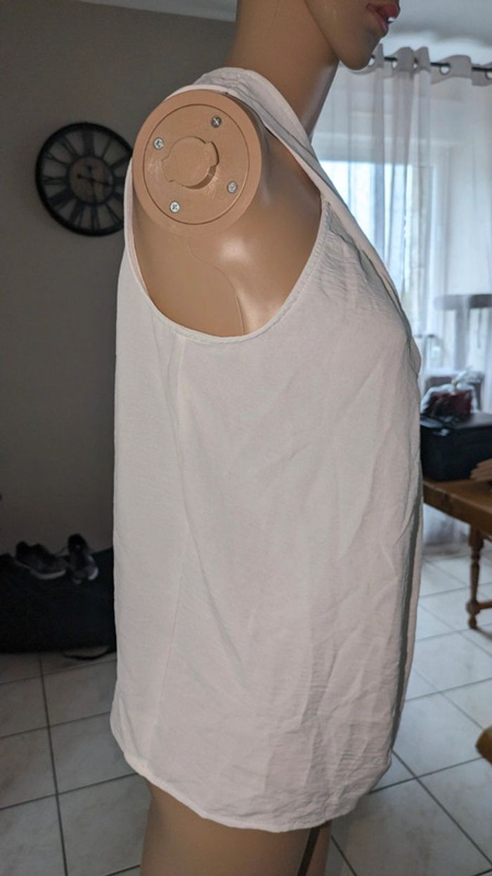 Haut blanc croisé devant taille S/38 jamais porté - photo numéro 5