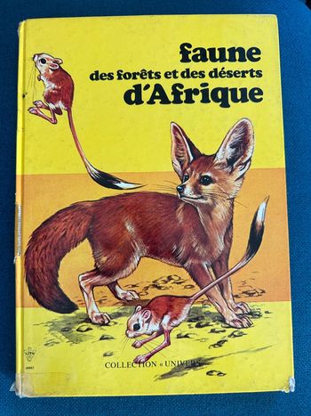 Grand livre Faune des forêts et des déserts d’Afrique animaux Robert Dallet Lito collection univers