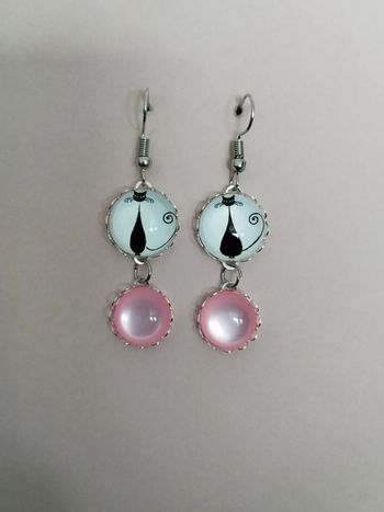 Boucle d'oreille chat