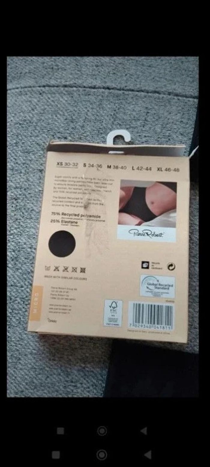 Lot de 2 strings noir taille 30/32 - photo numéro 5