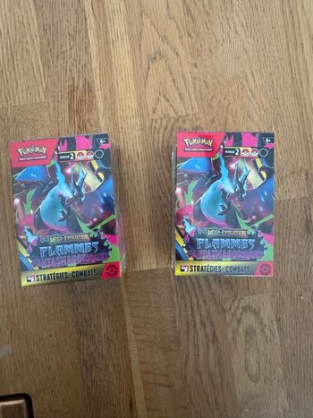 Lot de 2 Kits AP Pokemon ME02 Mega Evolutions Flammes Fantasmagoriques scellés