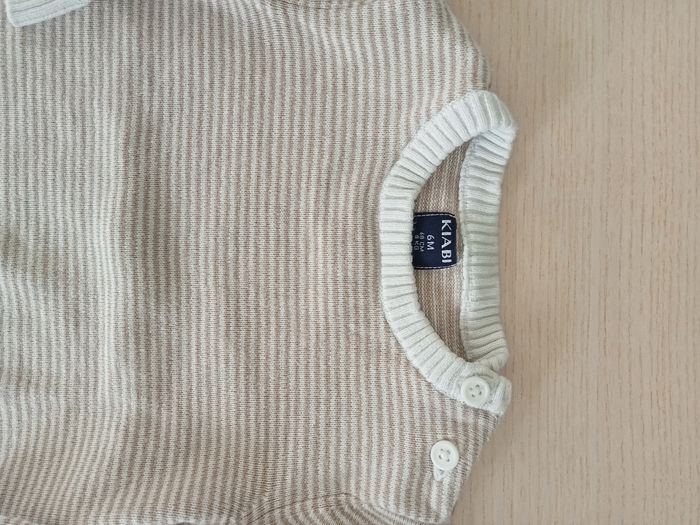 Pull rayé beige - photo numéro 2