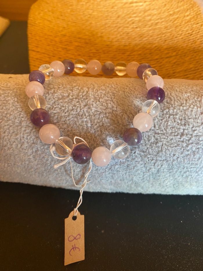 Bracelet trio amour en pierres