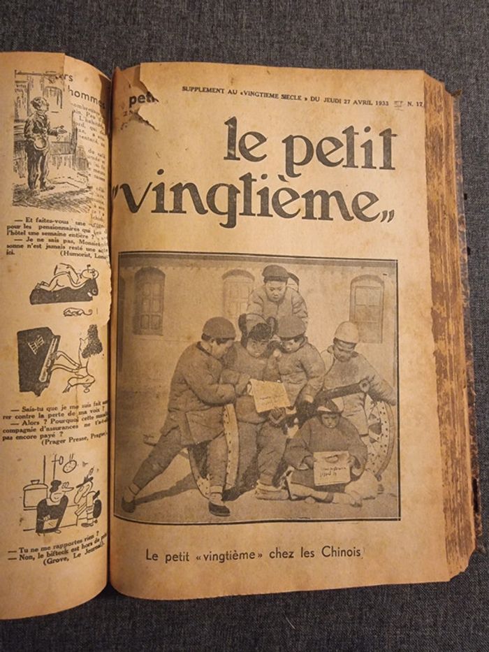 Reliure Petit Vingtieme 1933 - photo numéro 20