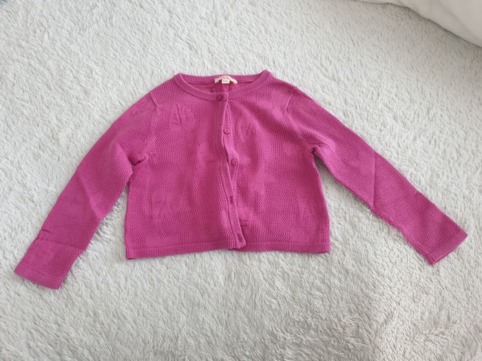 Gilet court fuchsia - 3A - Du Pareil au même