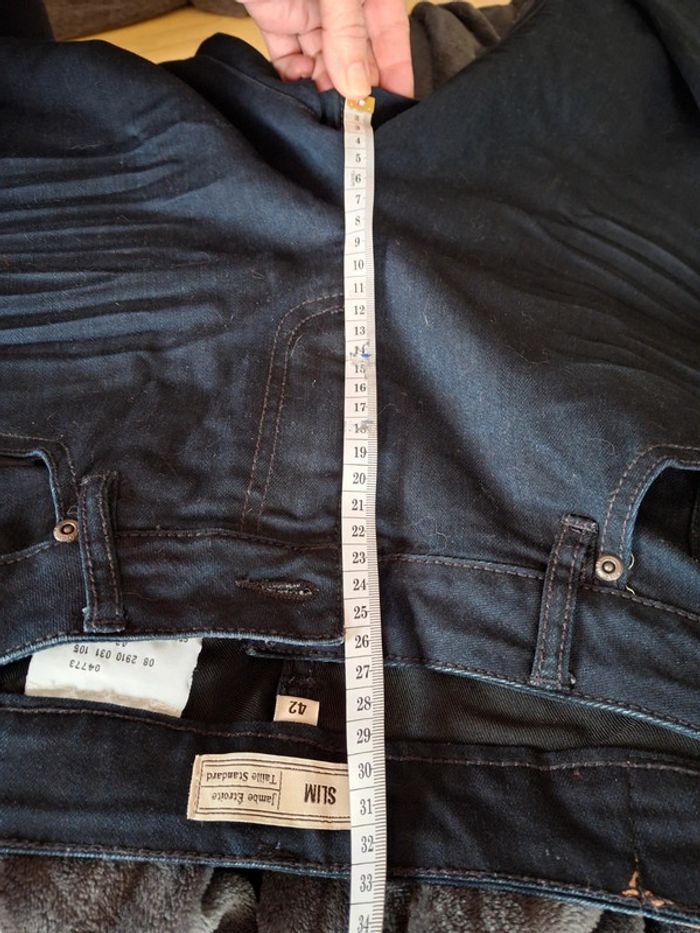 Jean bleu marine taille 42 - photo numéro 9