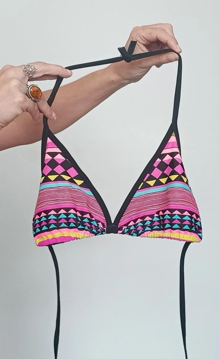 Bikini triangle multicolore taille 38/40 - photo numéro 5