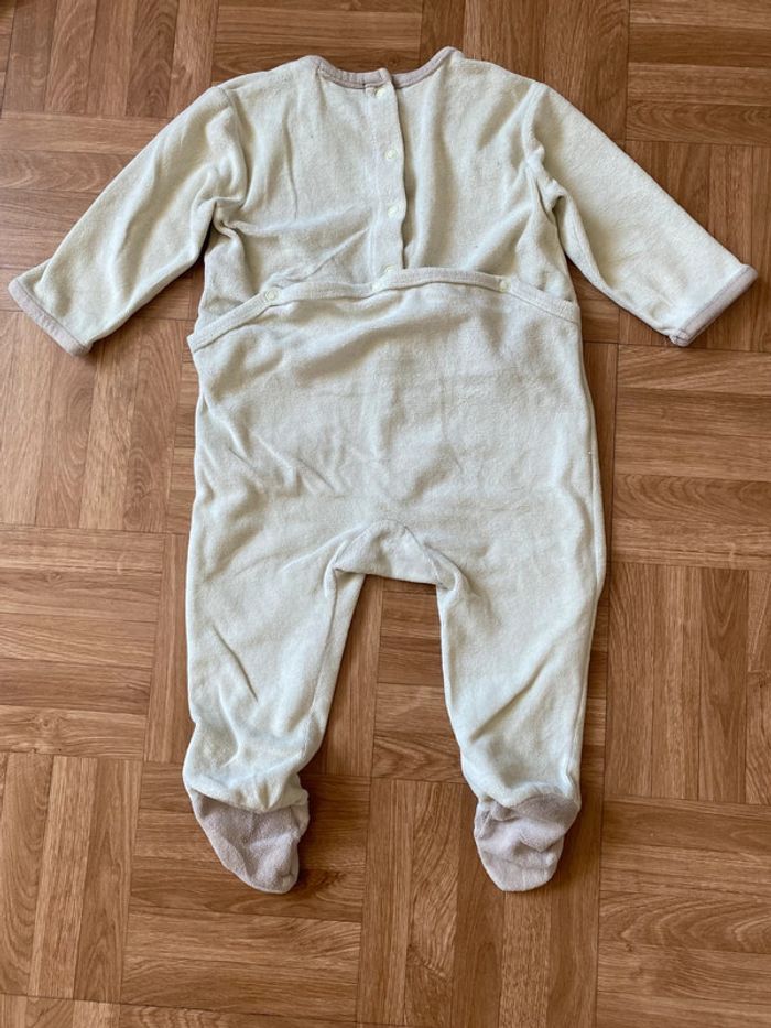 Pyjama une pièce vert taille 12 mois Kitchoun - photo numéro 3