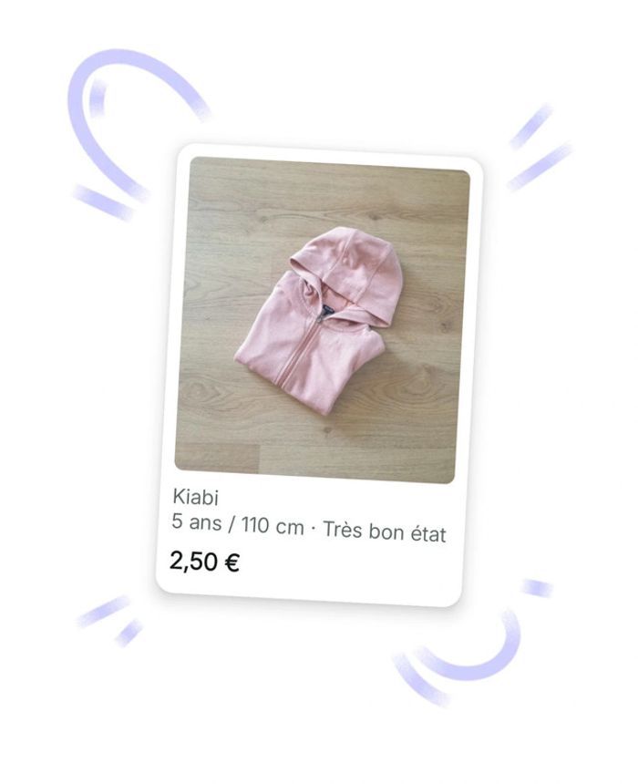 🩷 Gilet zippé 5 ans Kiabi #emyfleury_5ansfille