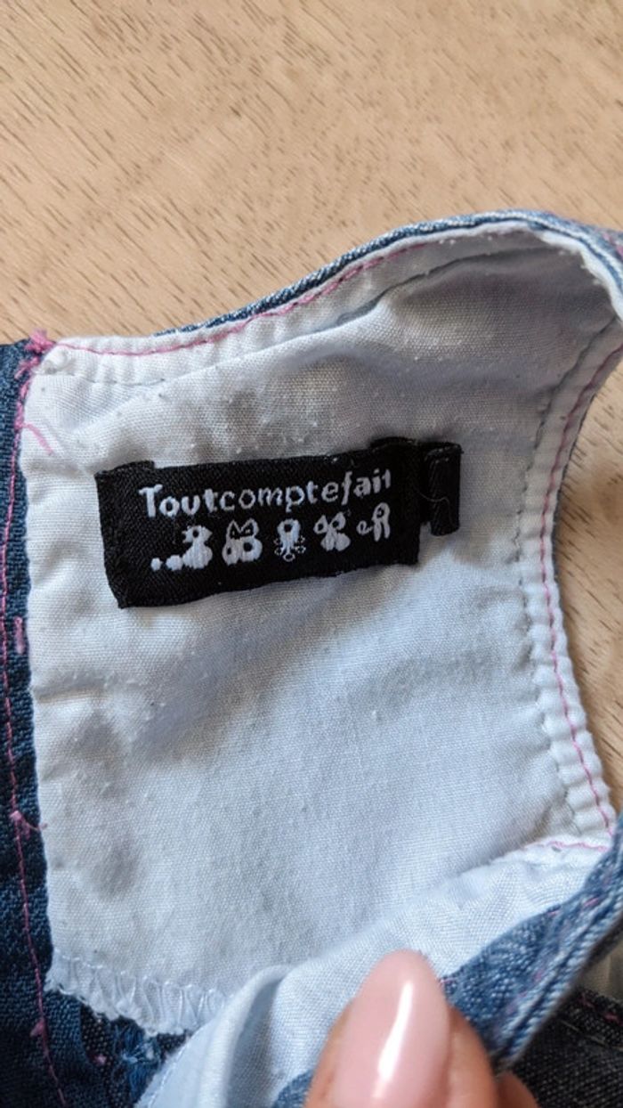 Robe jeans + volants 18 Mois Tout compte fait - photo numéro 4