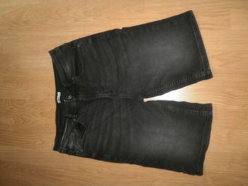 Bermuda en jeans noir Ado/Homme T42