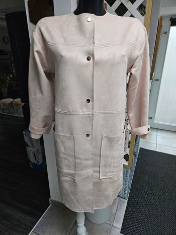 Zara veste longue beige ample taille S