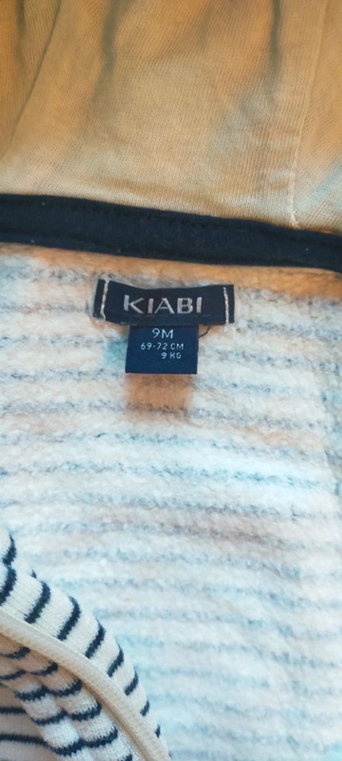 Veste marinière 9 mois Kiabi - photo numéro 2