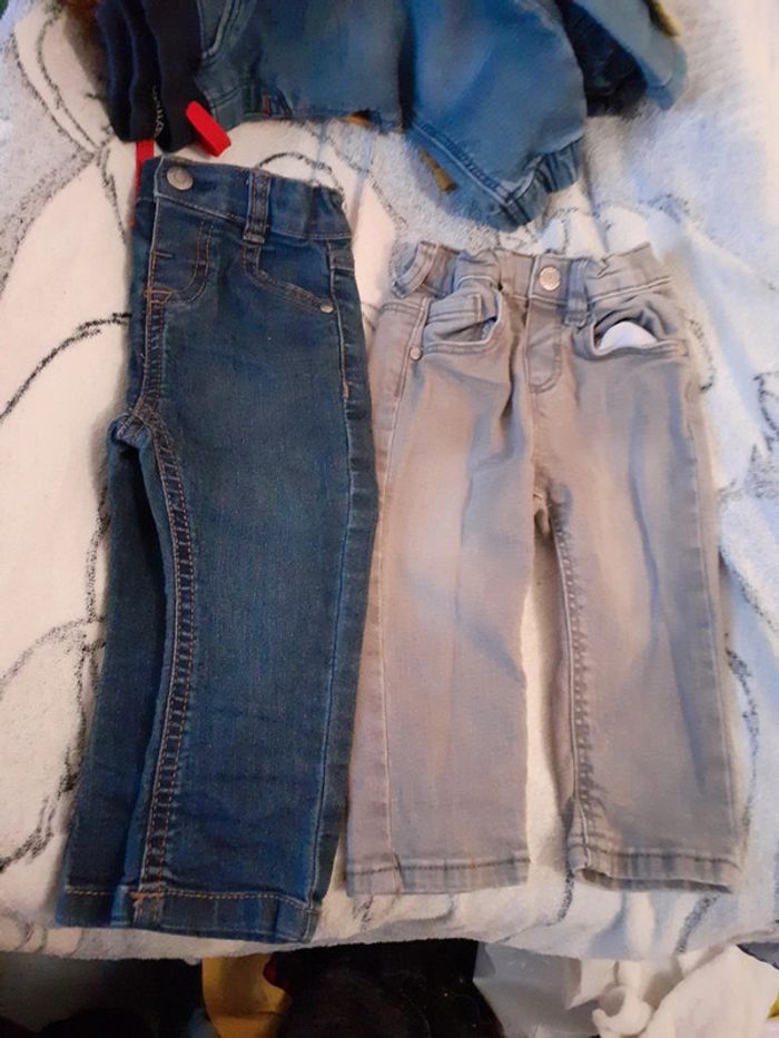 Lot 11 jeans bébé garçon 9 mois - photo numéro 2