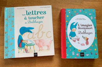 L’imagier Montessori de Balthazar et Les lettres à toucher de Balthazar