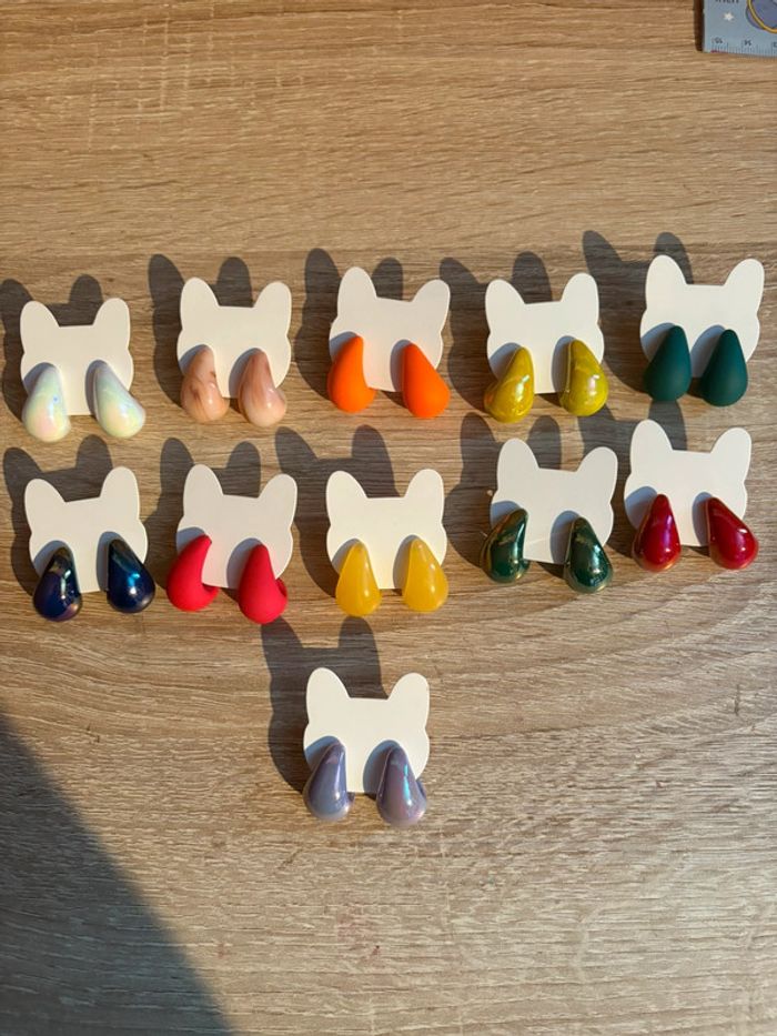 Boucles d’oreilles goutte d’eau - photo numéro 2