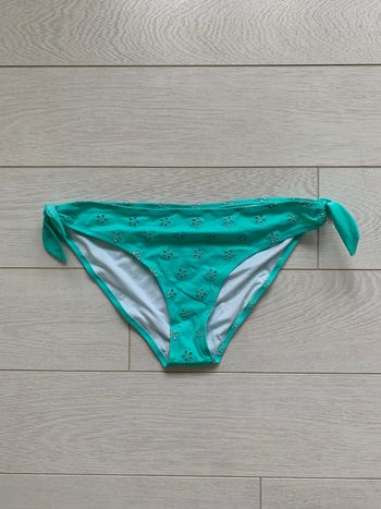 Bas de maillot de bain Valege bleu turquoise noué sur les côtés
