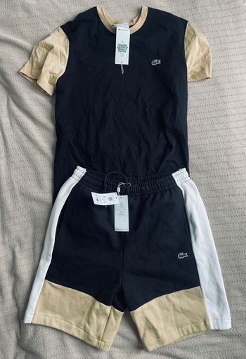 Ensemble tee shirt short Lacoste neuf