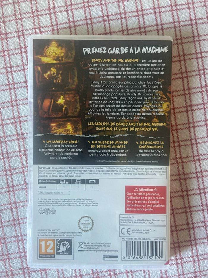 Bendy ans the ink machine Switch - photo numéro 2