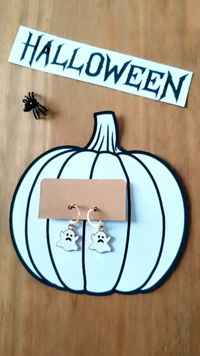 👻 Boucles d’Oreilles Halloween Petits Fantômes 👻