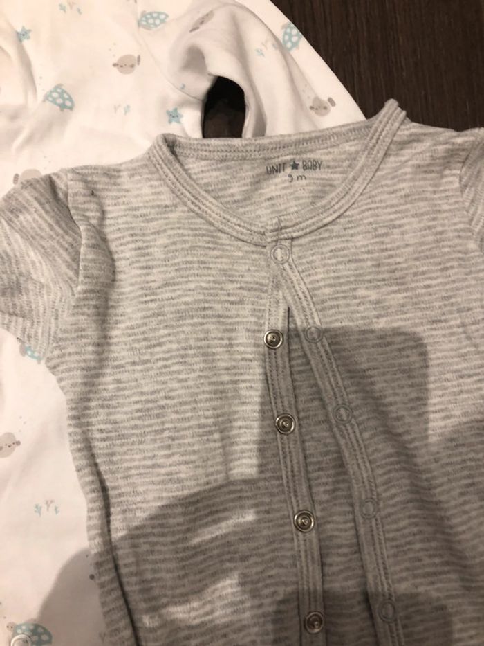 Lot 3 pyjamas Unit Baby 9 mois - photo numéro 4