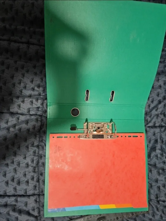 Grand classeur vert 2 anneaux exacompta - photo numéro 4