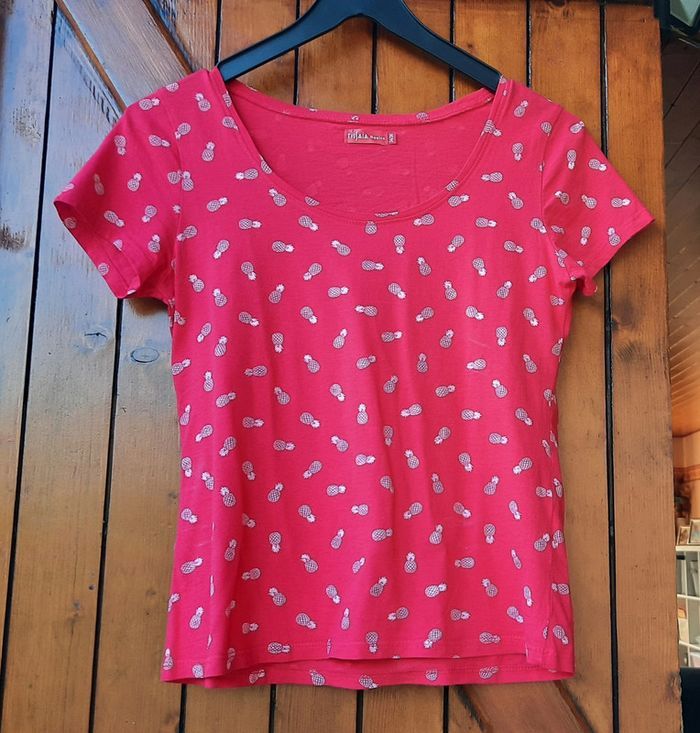 T-shirt rouge Tissaia Basics, taille 34/36 - photo numéro 1