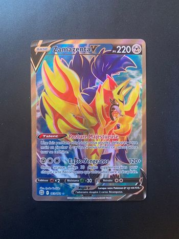 Carte Pokemon Zamazenta Full Art 163/172