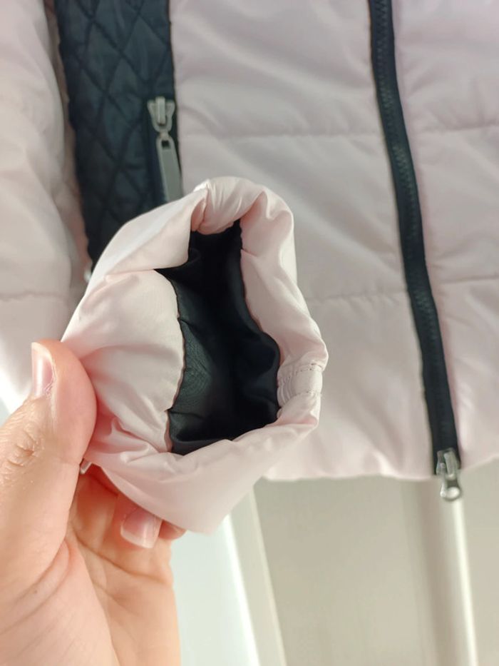 Veste matelassée légère rose noire mi saison 36 bonprix - photo numéro 4