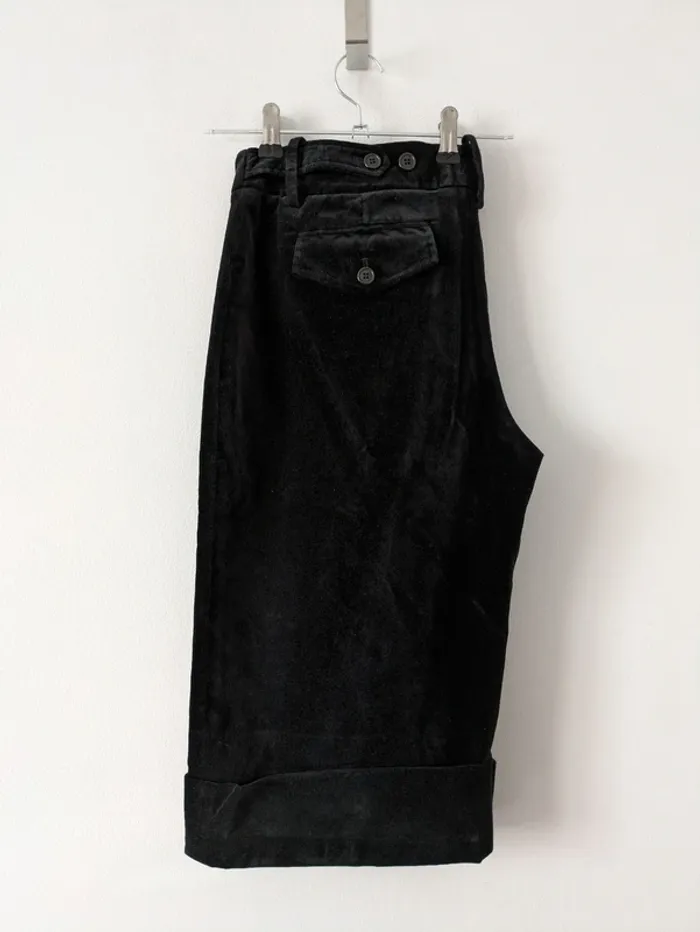 Short hiver en velours noir - Alain Manoukian - taille 42 - photo numéro 3
