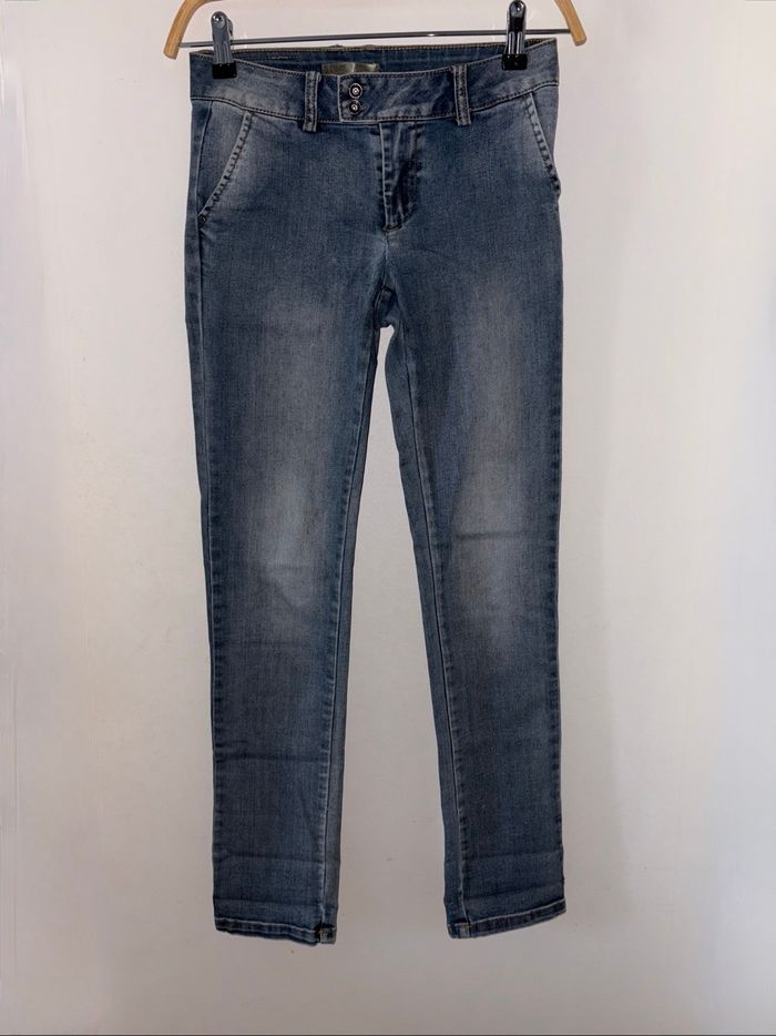 Pantalon jean bleu les petites Bombes LPB taille XS en très bon état. - photo numéro 7