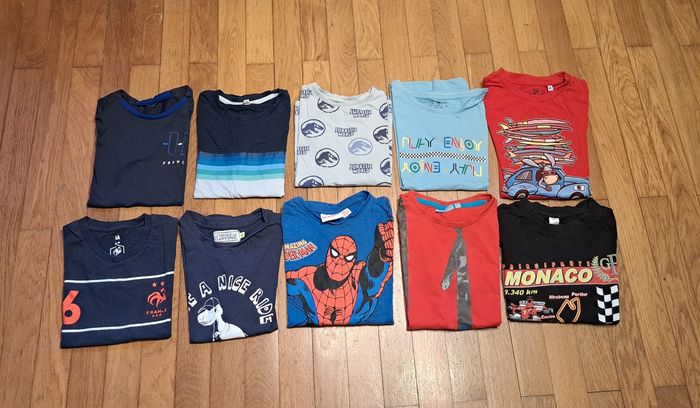 Lot de 10 tee-shirts été garcon 8 ans - photo numéro 3