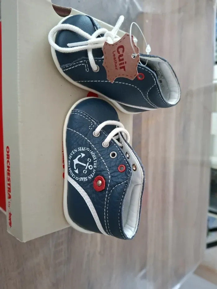Chaussure cuir souple bébé - photo numéro 4