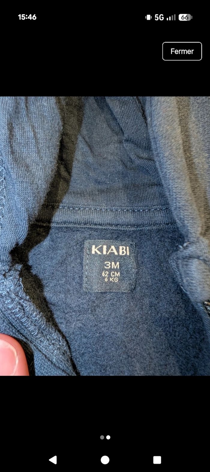 Lot de 3 vestes taille 3 mois - photo numéro 2