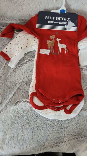 Bodies petit bateau neufs  6 mois