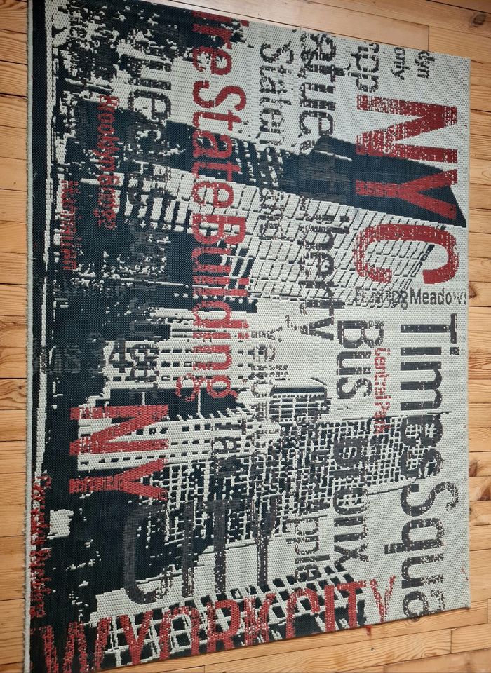 Tapis New York City moderne – 135x180 cm – Style urbain tendance