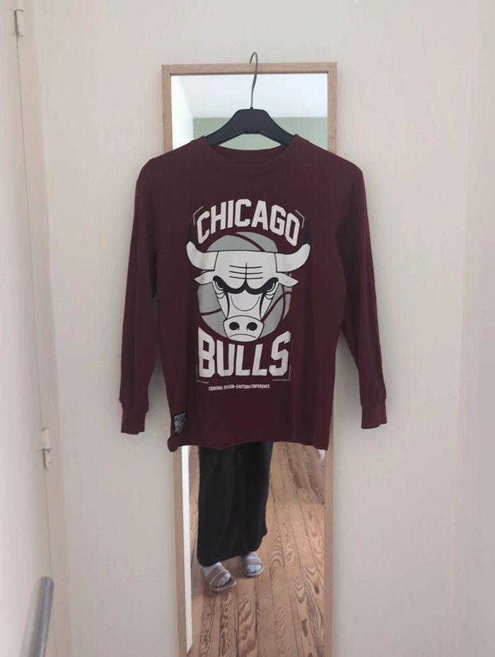 Haut manche longue NBA Chicago Bulls Zara