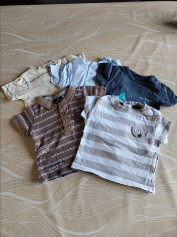 Lot T-shirts 1 mois