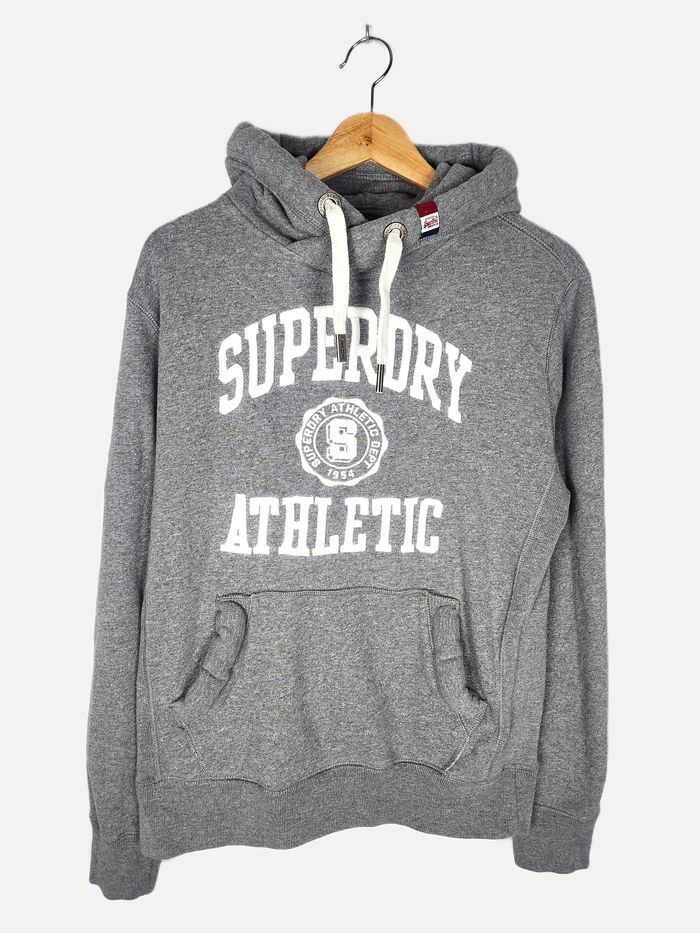 Sweat à Capuche Hoodie Superdry Gris Taille M Oversize - photo numéro 1